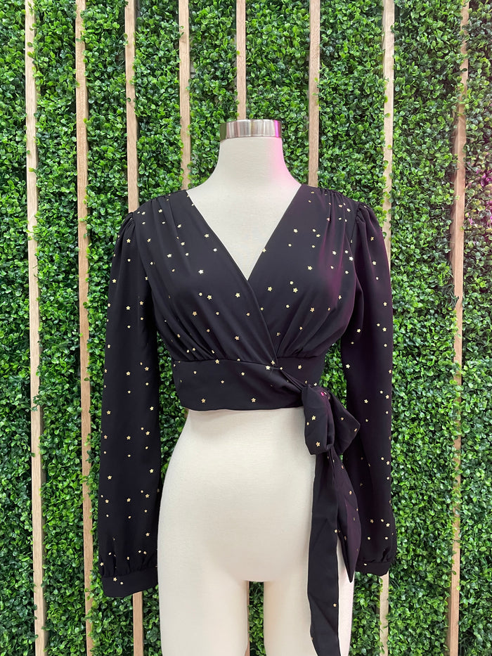 Star Foil Crop Top
