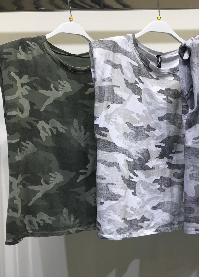 Camo Padded Top