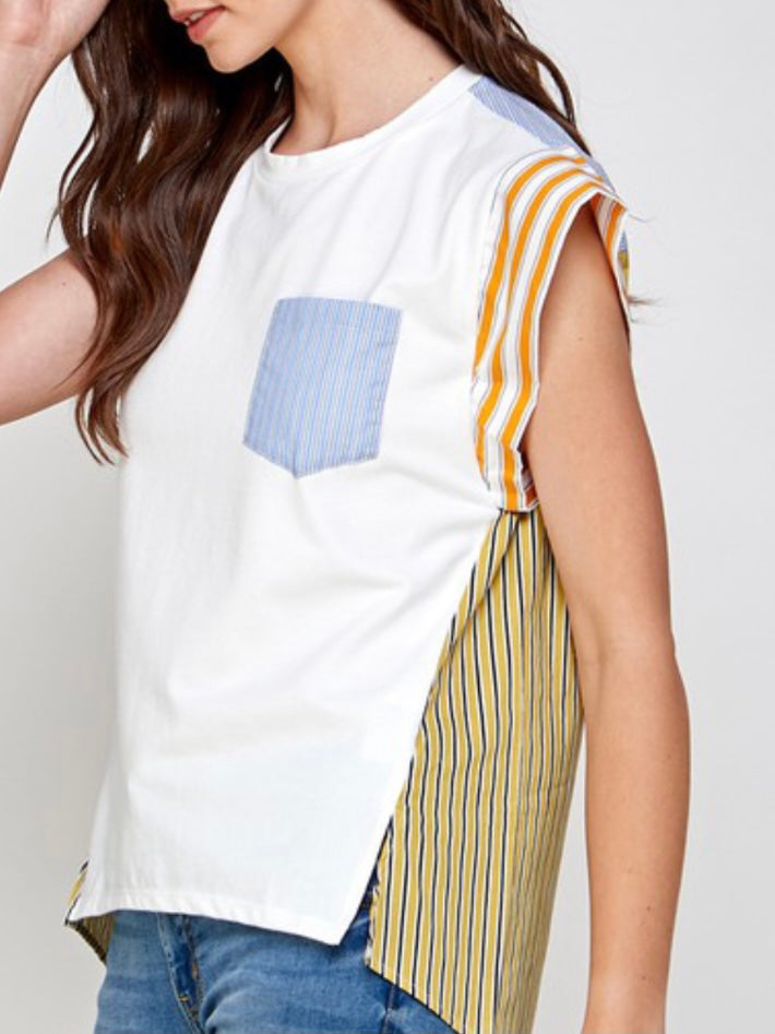 COlor Block Striped Shirt