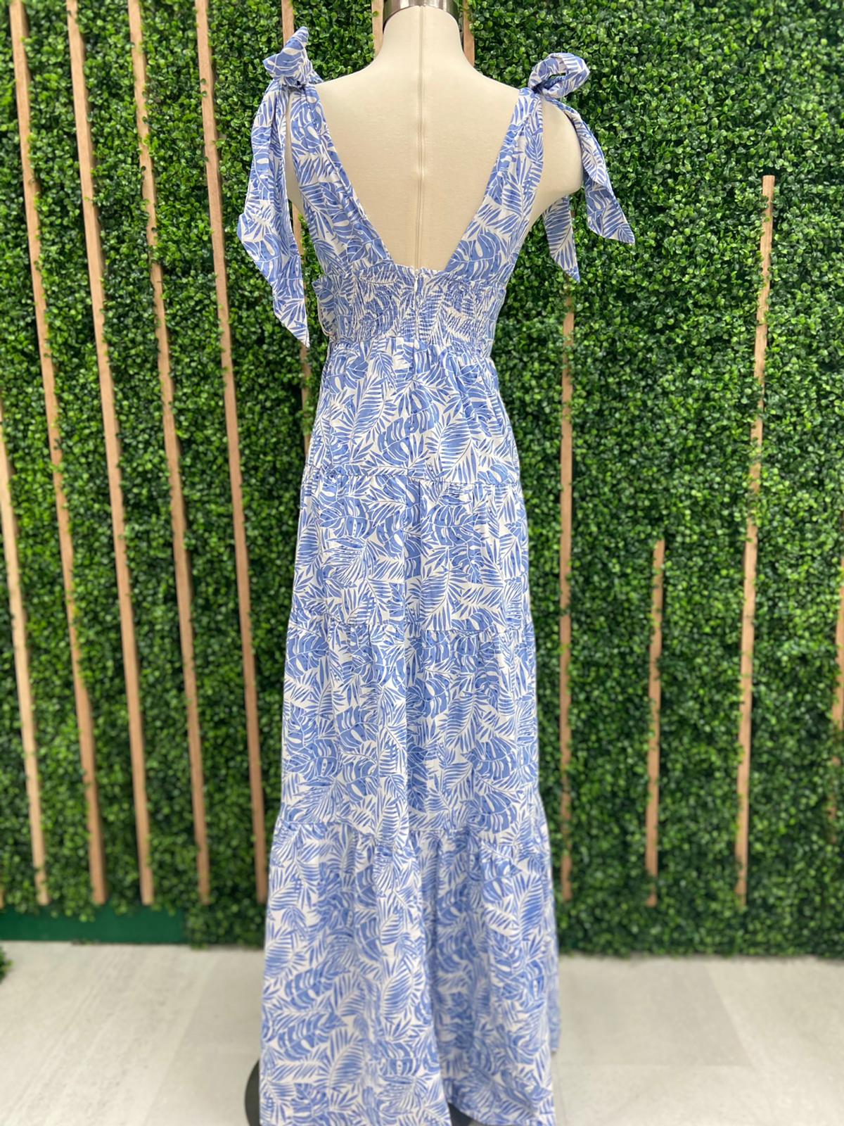 Light Blue Palm Maxi