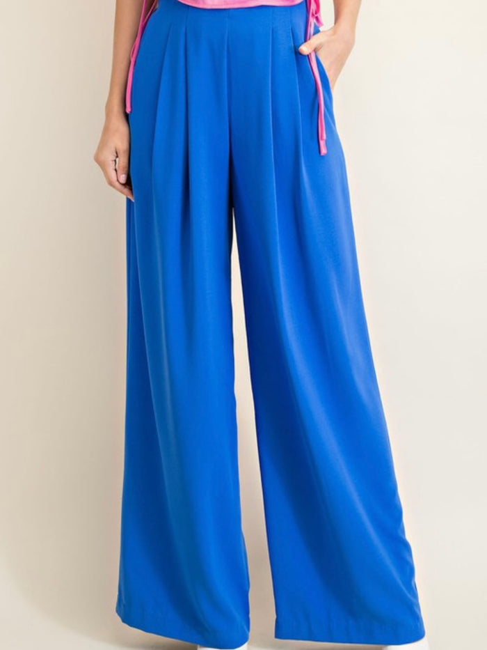 Dressy High Waist Wide Leg Pants