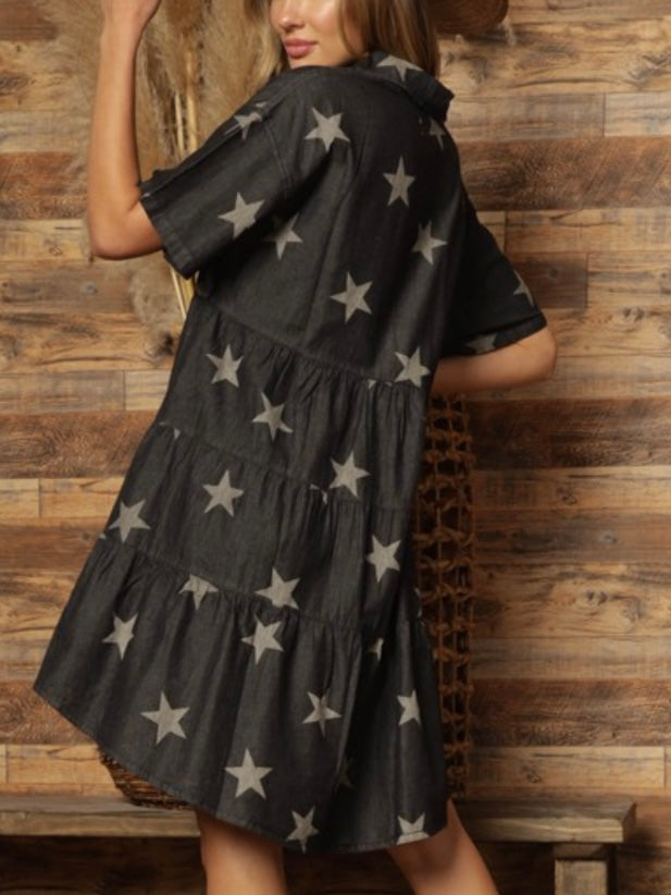 Star Denim Dress