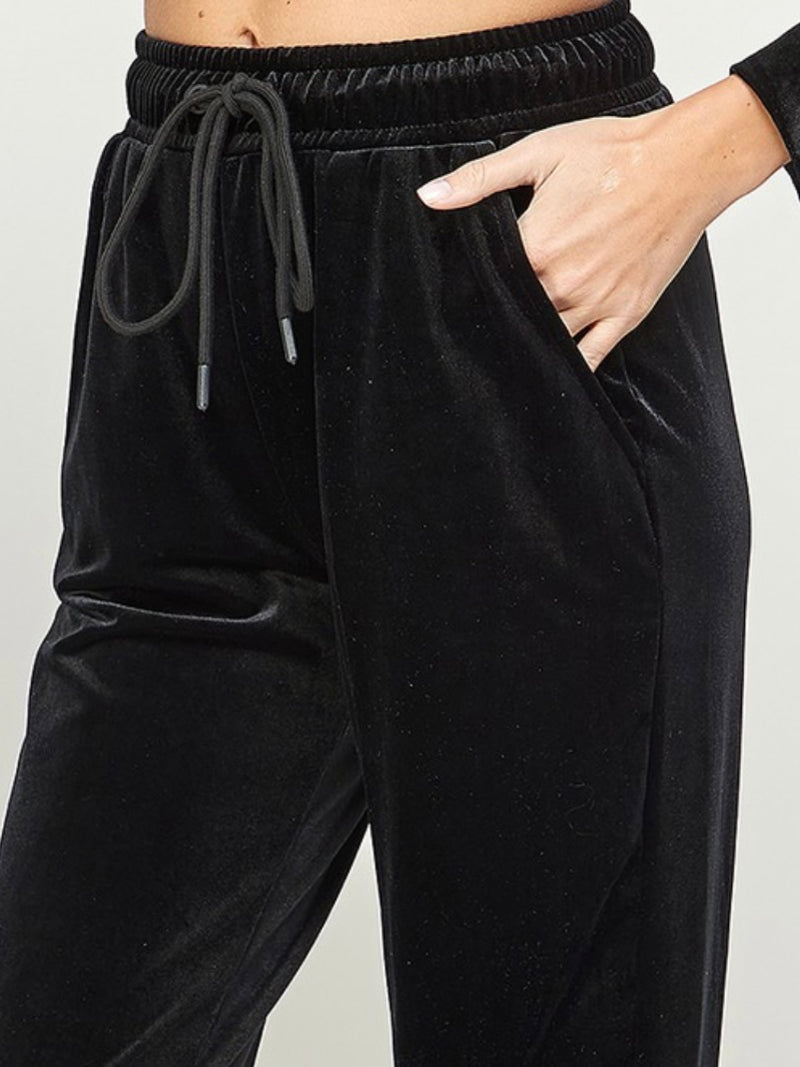 Black Velvet Jogger