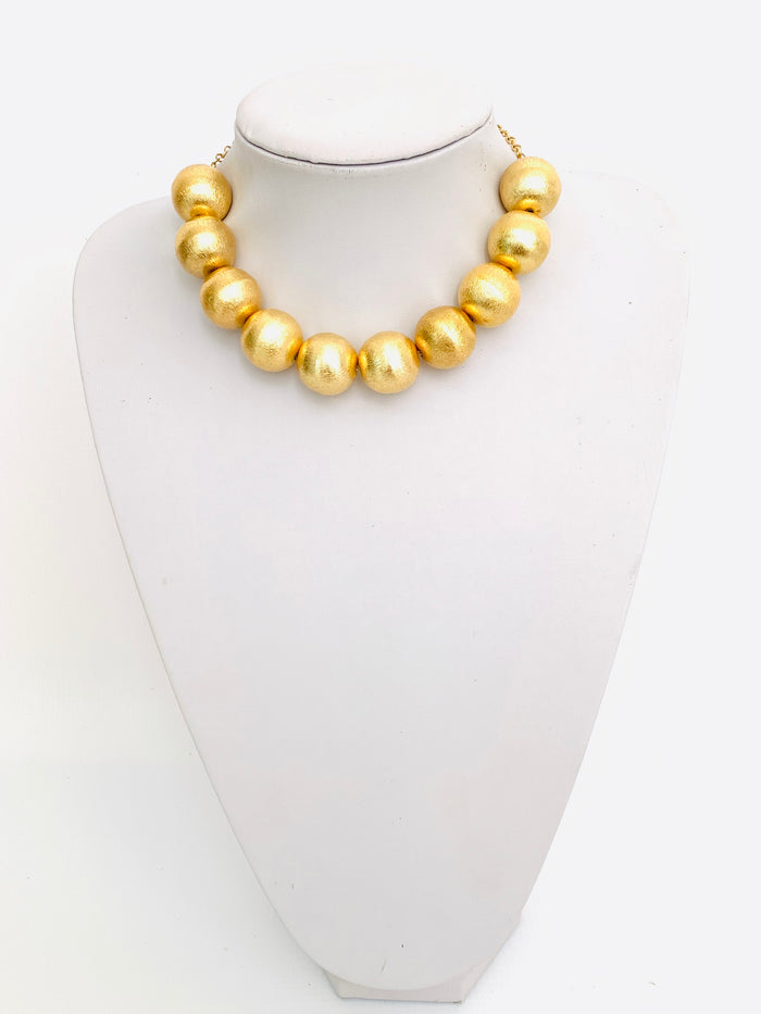 Gold Beads Choker