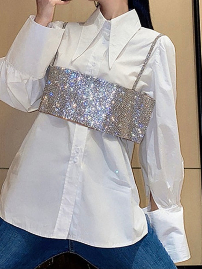 Pointy Collar Blouse