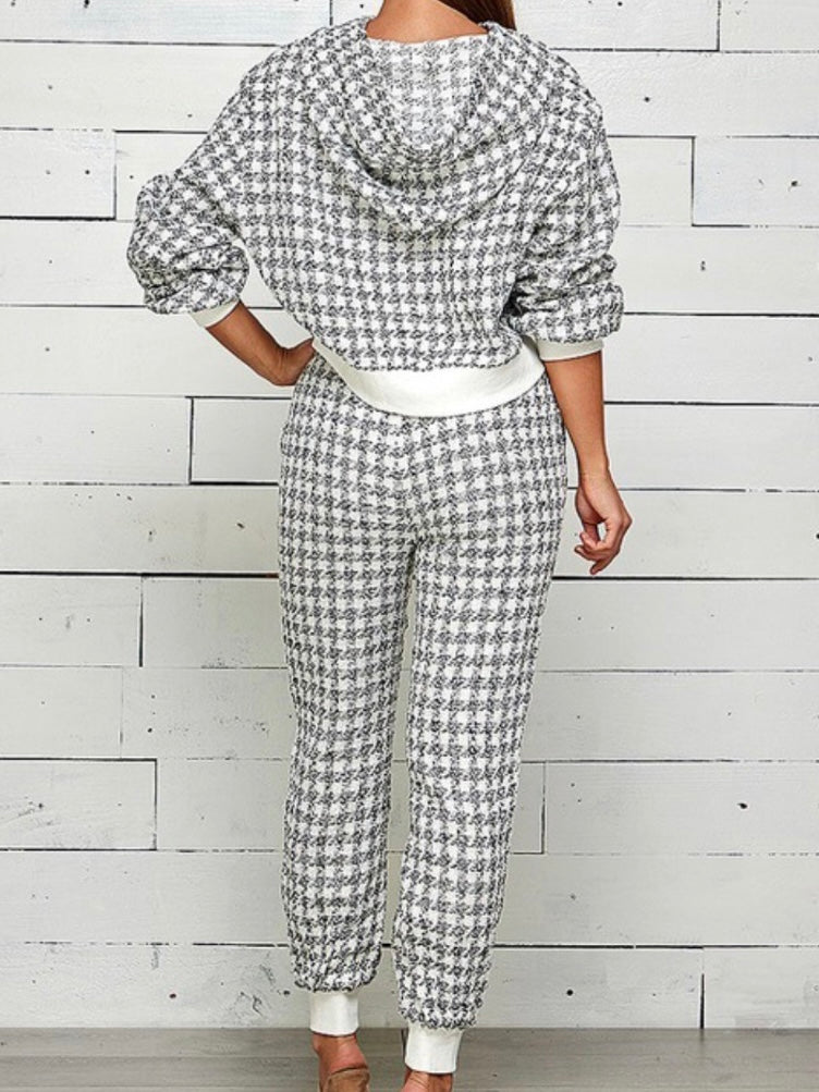 Houndstooth Jogger Set