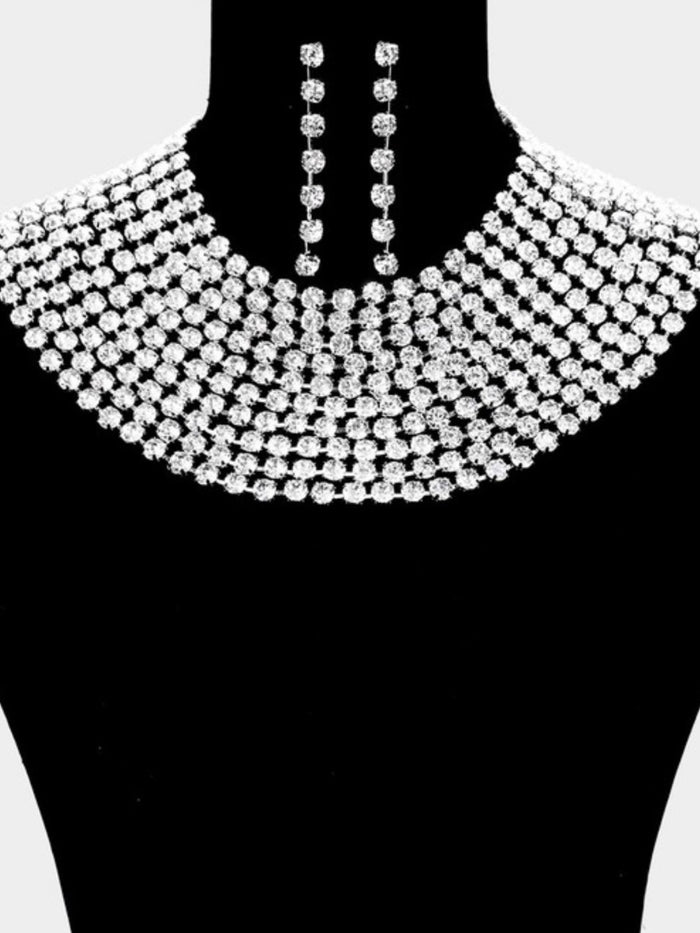 Rhinestone Statement Necklace