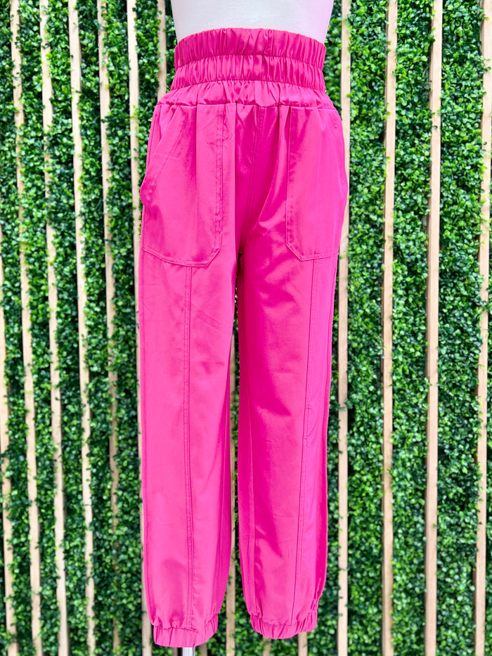 Fuchsia Elasticized Jogger