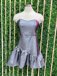 Strapless Tiered Mini Dress
