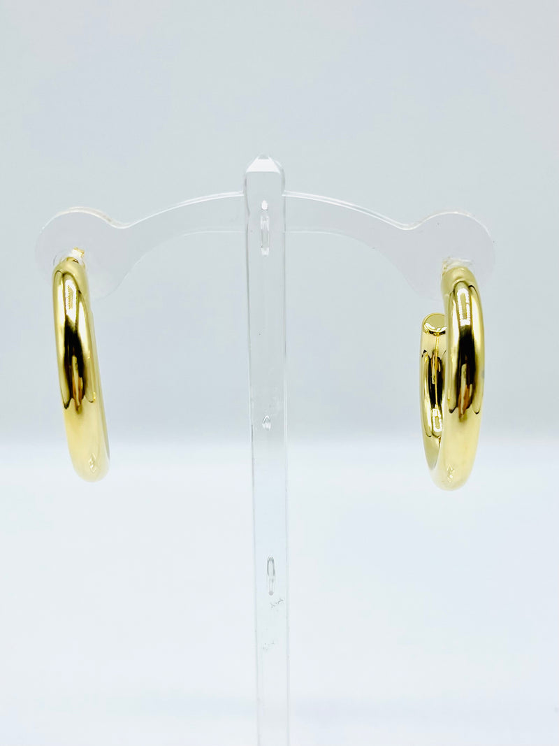 Thick Gold Hoop Large