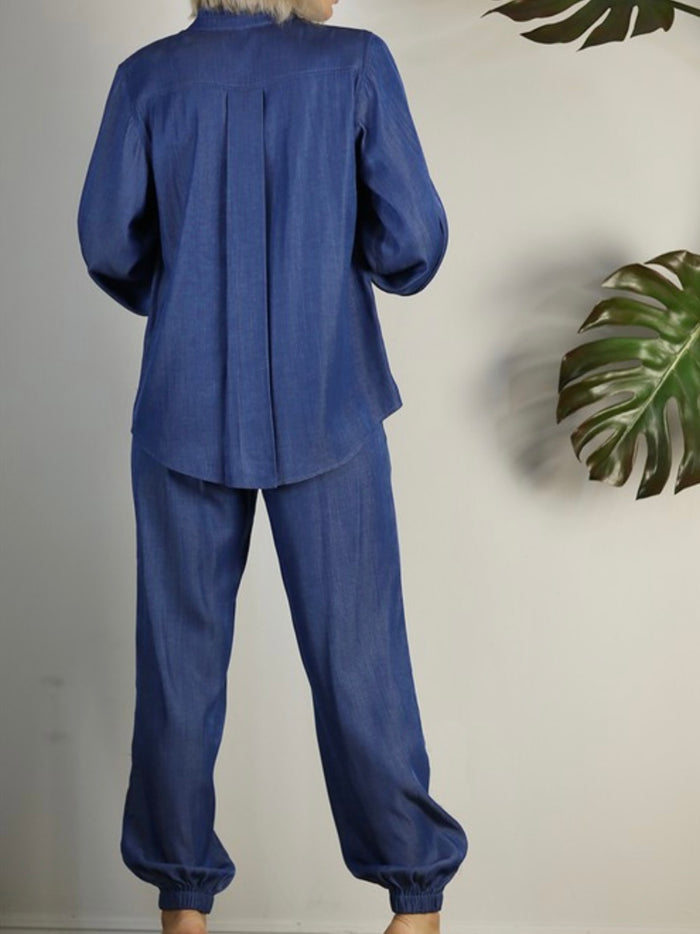 Elegant Denim Jogger Pant