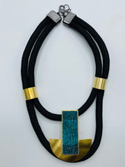 Katerina Emerald Rectangle Necklace