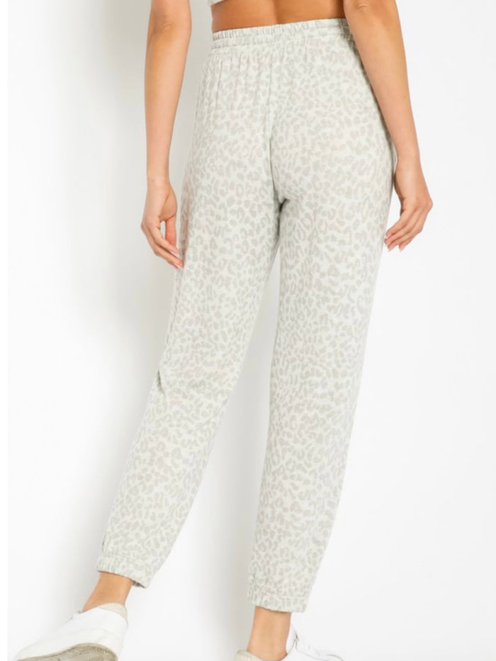 Grey Print Jogger Sport Set