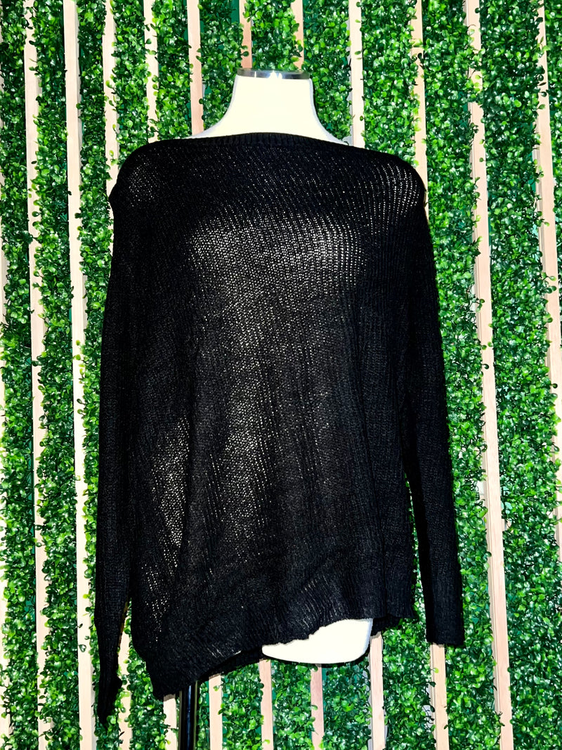 Cutout Shoulder Sweater Top