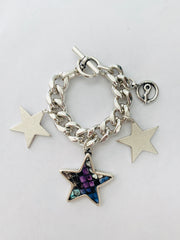 Leather Star Link Bracelet