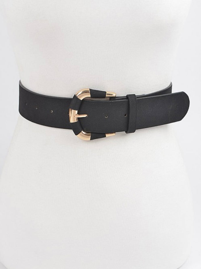 Suede Detail Belt