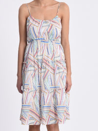 Multicolor Geo Midi Dress