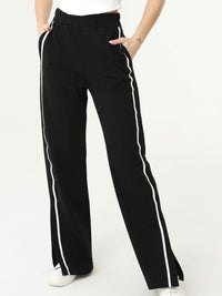 Black Trim Detail Wide Leg pant