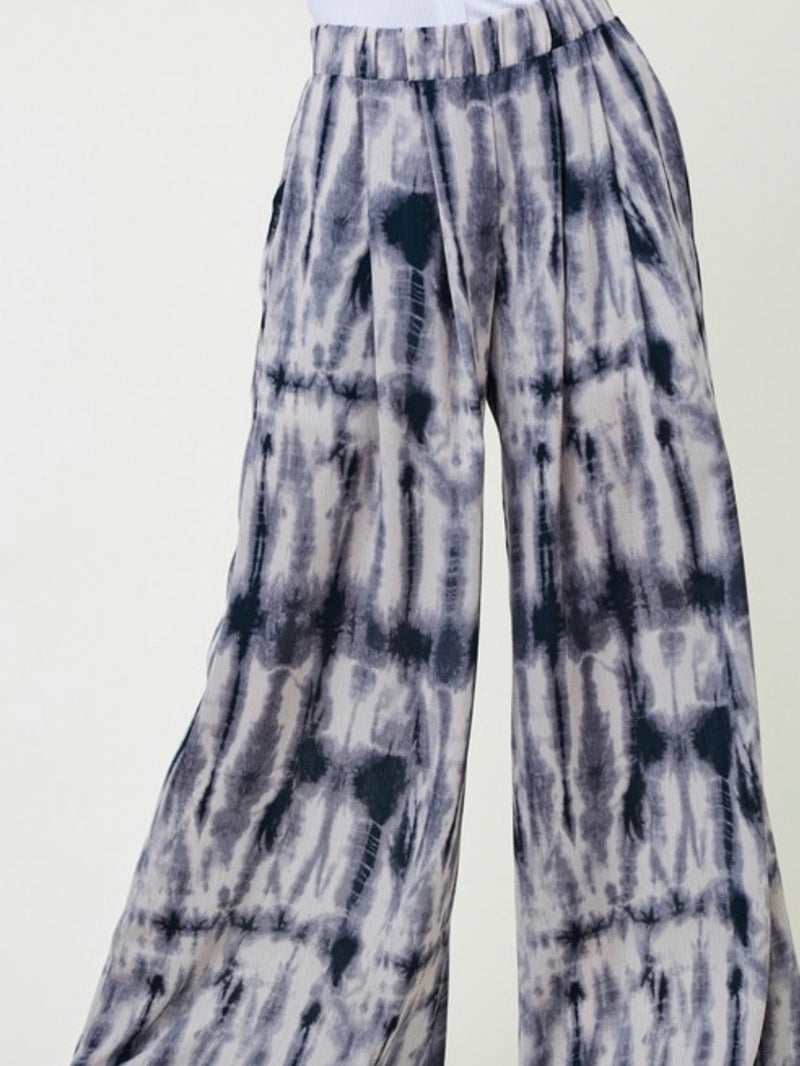 Navy Tie Dye Pant Set