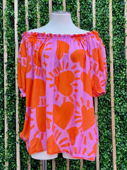 Bright Heart One Size Off Shoulder Top