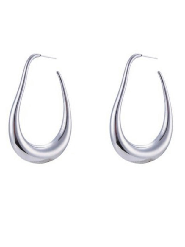 Stainless Steel Pear Hollow Hoop