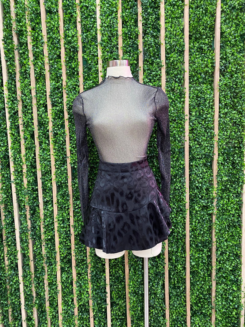 Leopard Print Skort