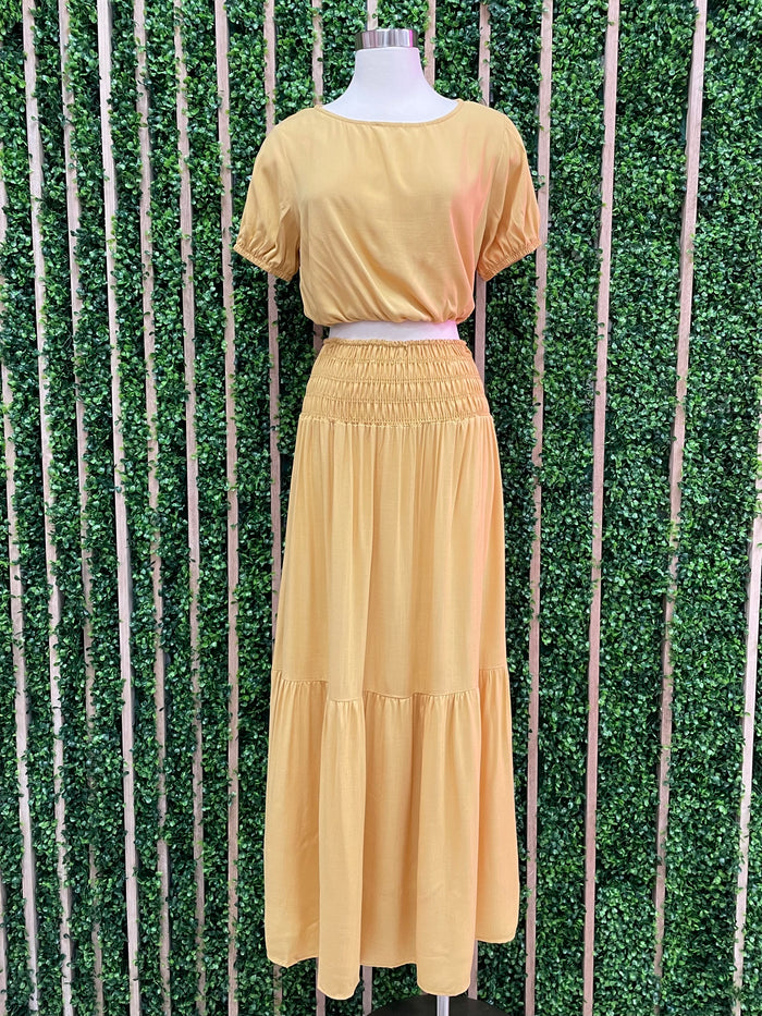 Mustard Skirt Set