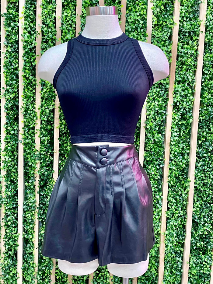 Ribbed Crop Tank Top