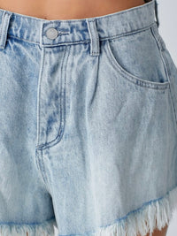 High Waist Denim Short