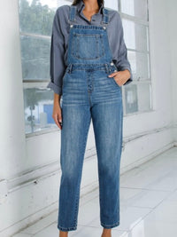 Pocket Detail Denim Overall