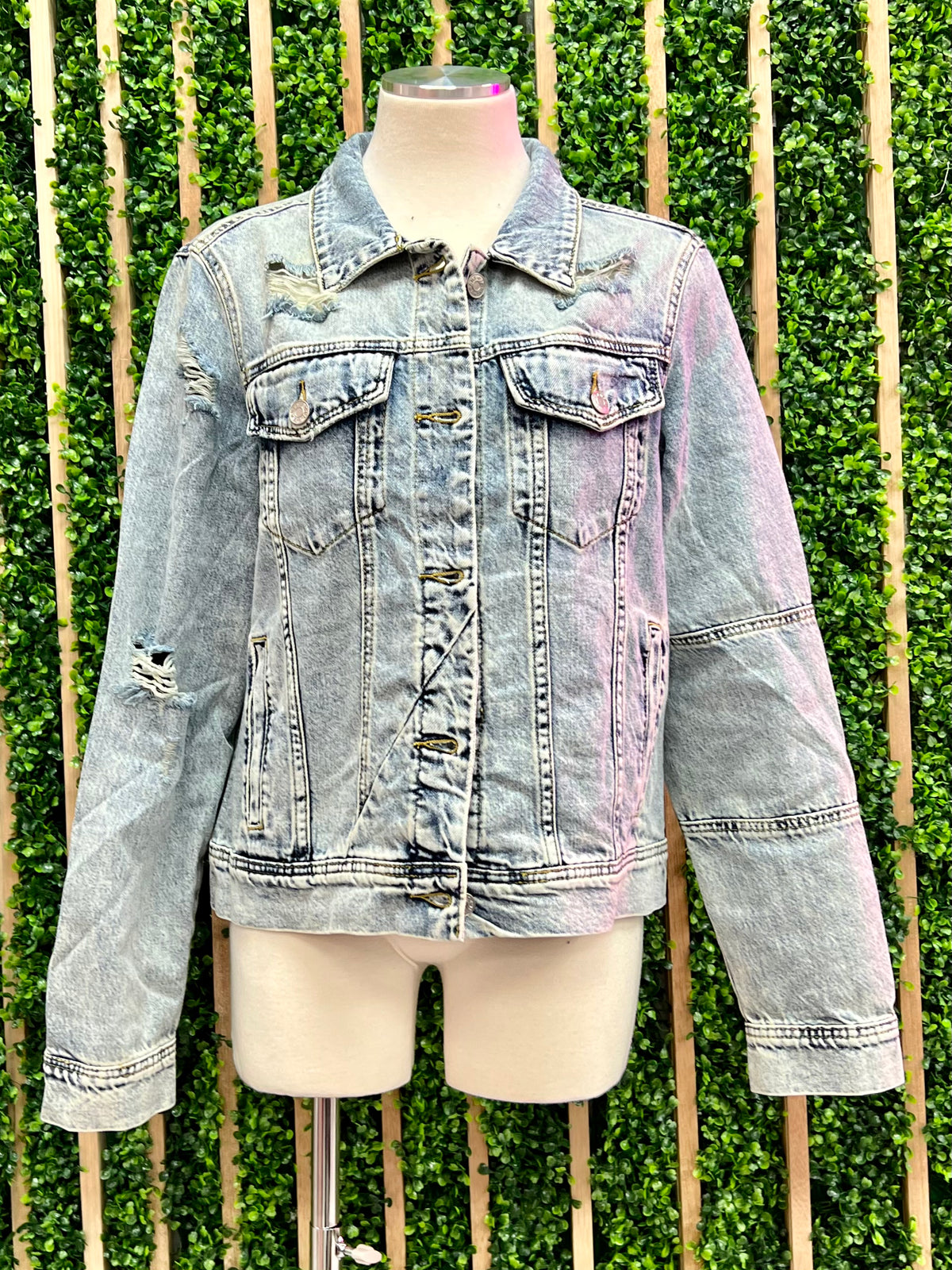 Light Acid Wash Denim Jacket