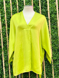 Dolman Sleeve Satin Top