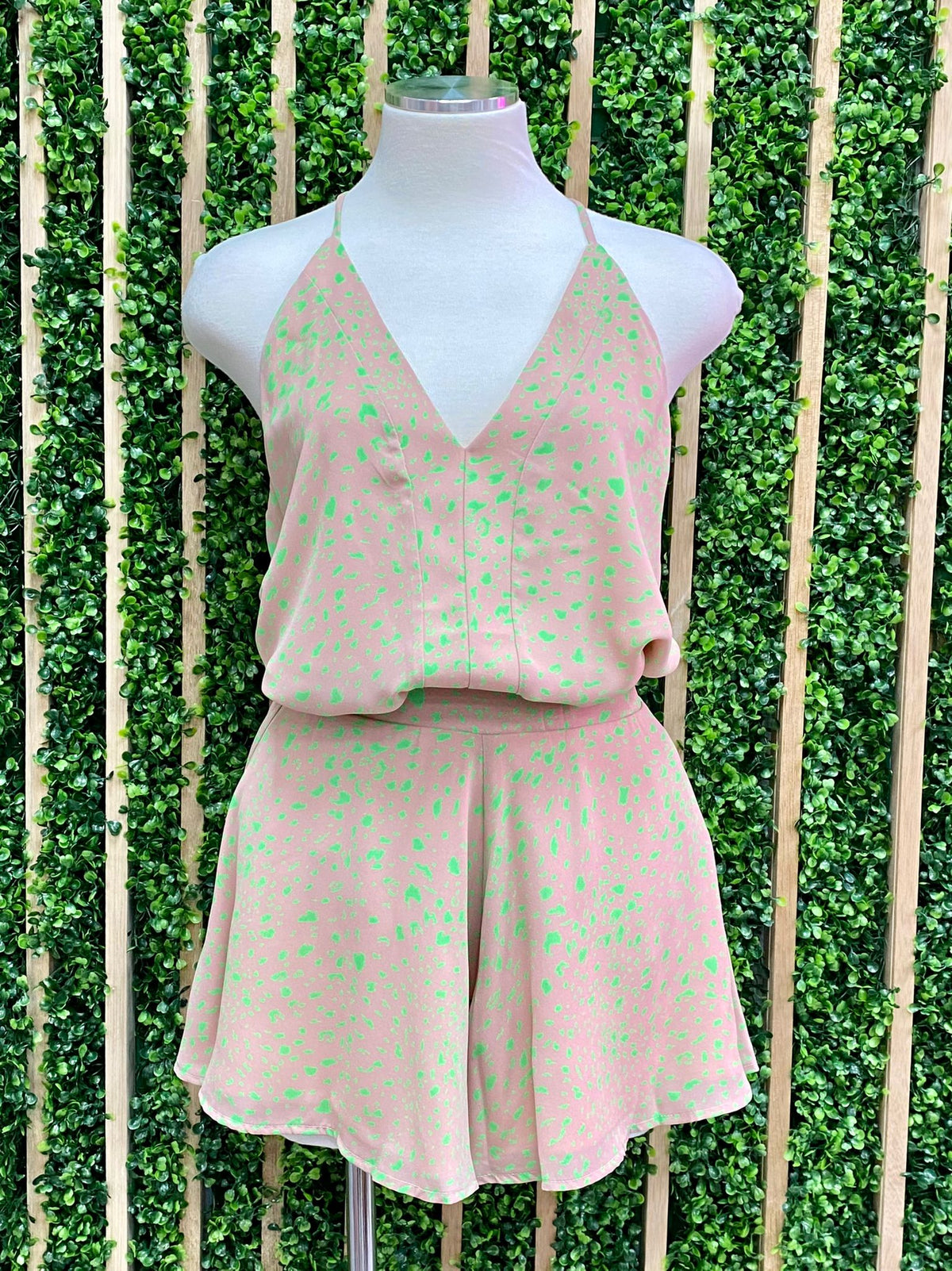 Taupe Neon Green Cami