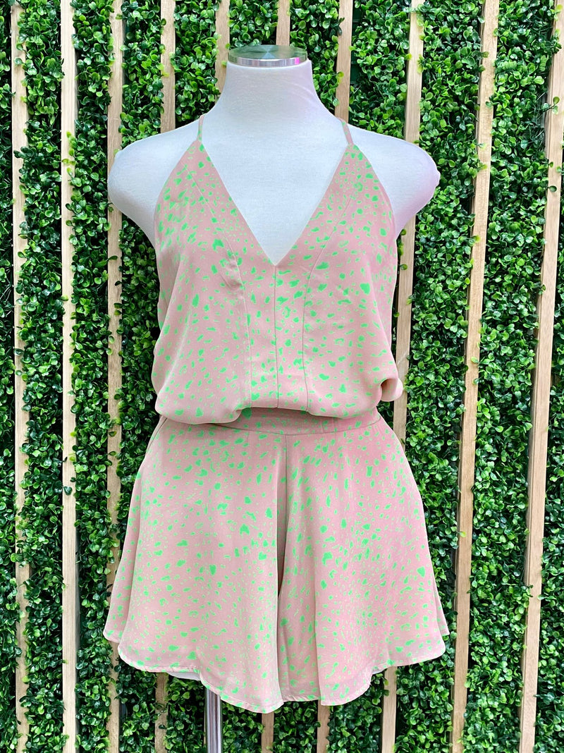 Taupe Neon Green Cami