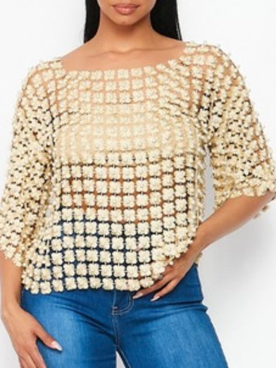 Pearl Crochet Top