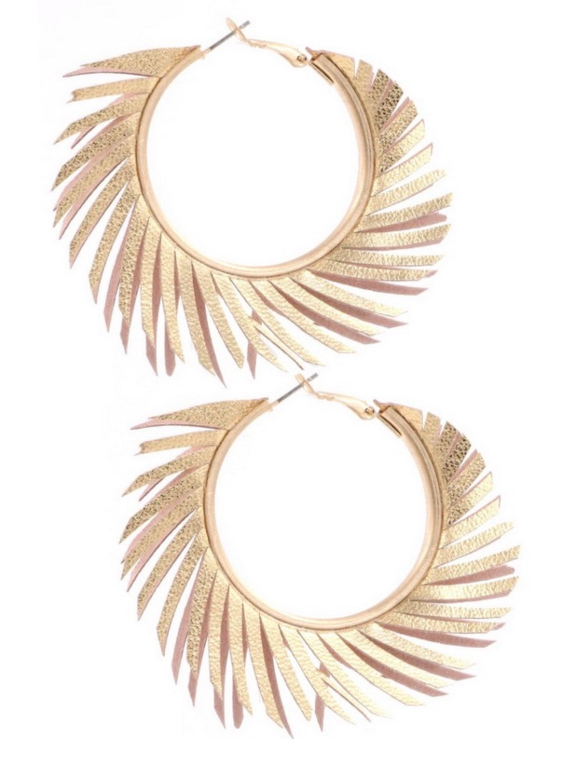 Boho Fringe Hoops