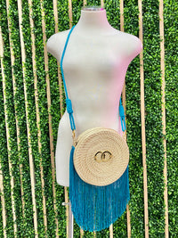 Iraca Round Crossbody Bag