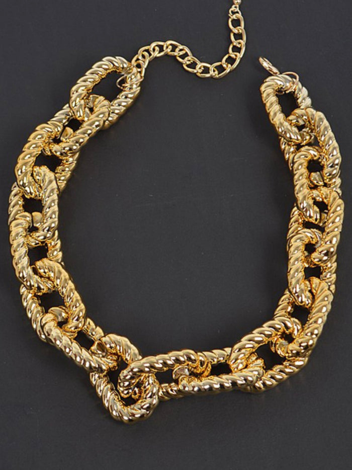 Textured Chain Necklace