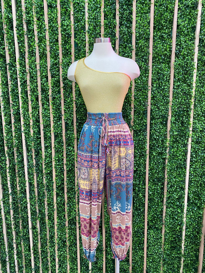 Paisley Patch Jogger Pant