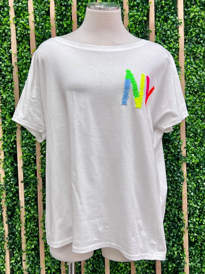 NY Embossed Tee