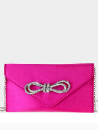 Delicate Rhinestone Knot Clutch