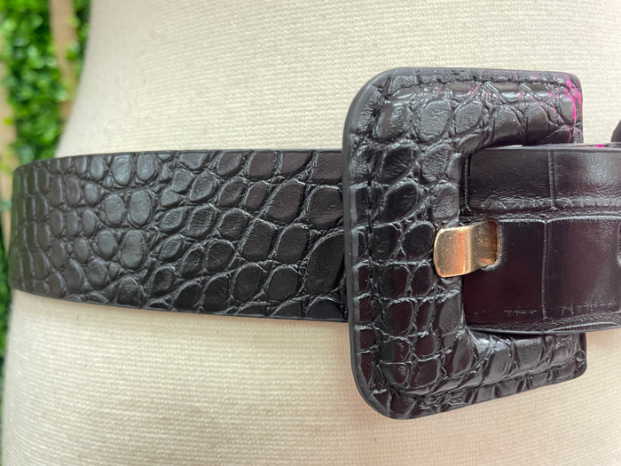 Faux Croc Belt