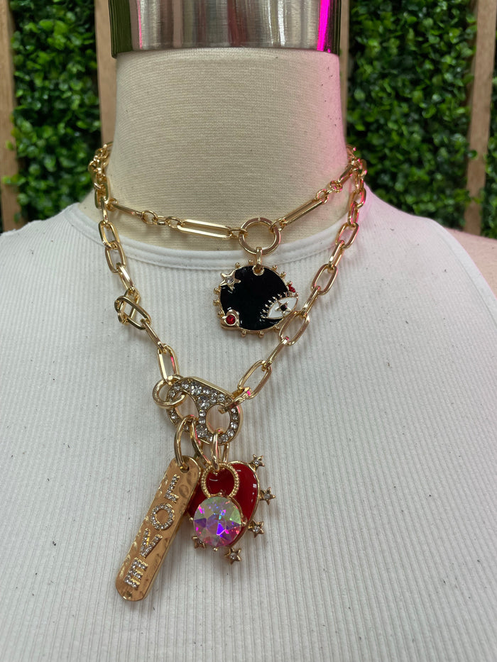 Love Heart Charm Necklace
