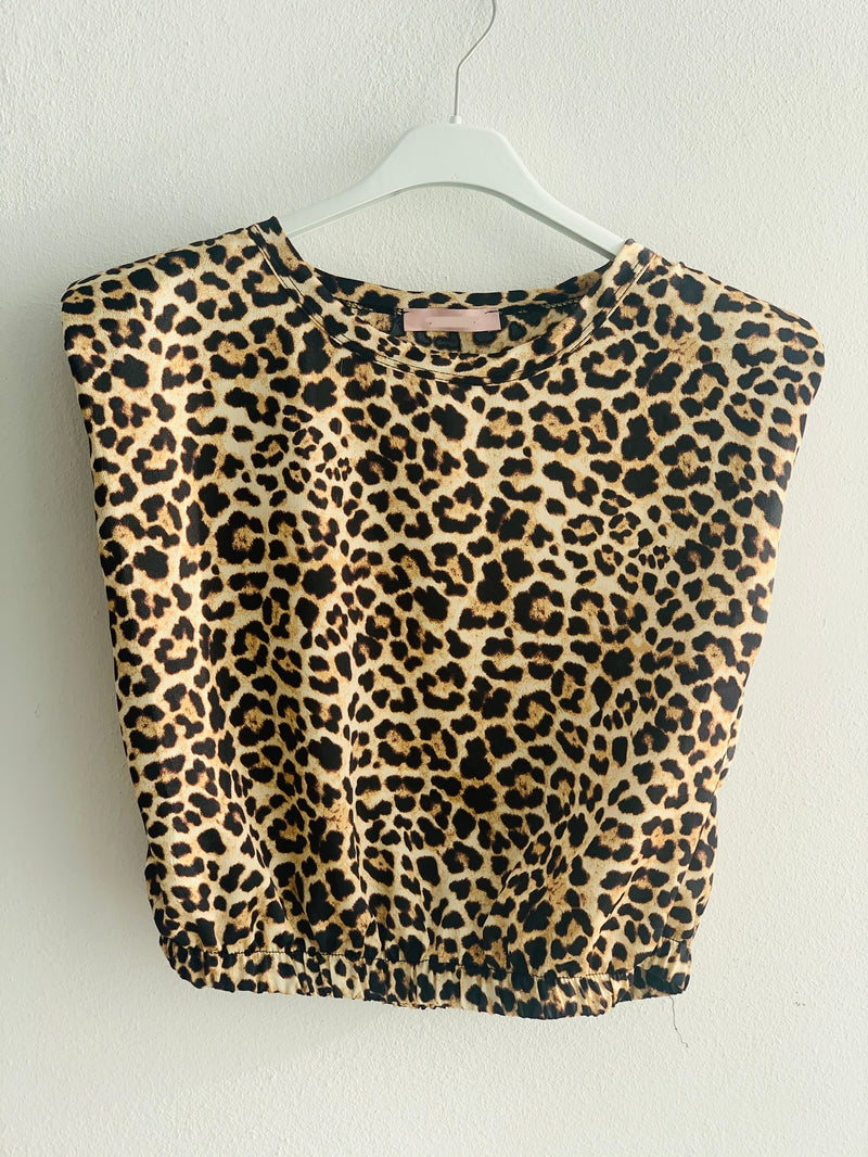 Leopard Crop Shoulder Pad