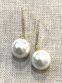 Single Pearl Drop Earring