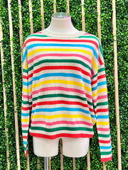 Happy Multi Stripe Sweater