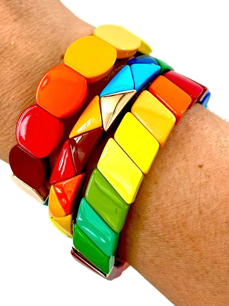 Joyful Enamel Bangle Set