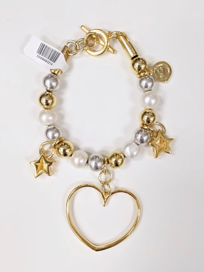 Heart Pearl Bracelet