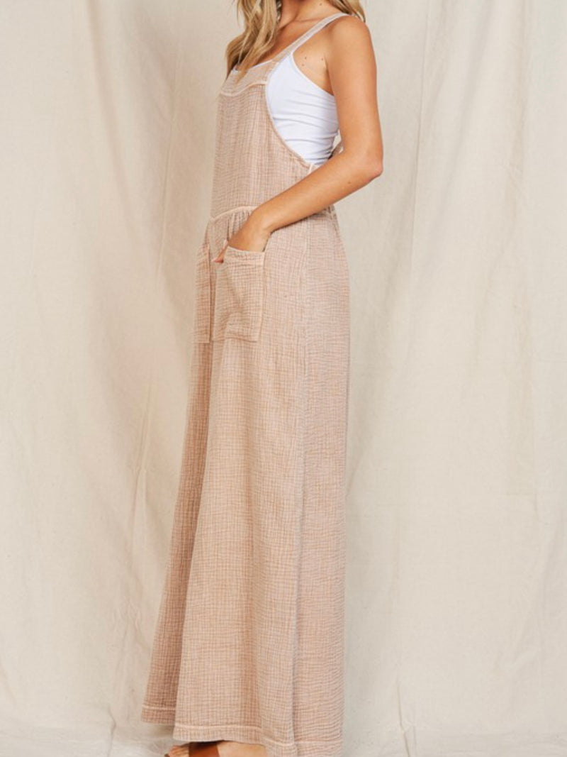 Taupe Cotton Overall