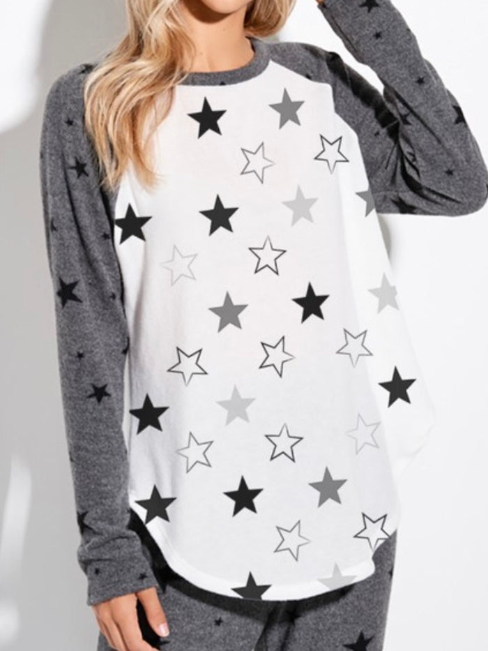 Charcoal Star Loungewear Set